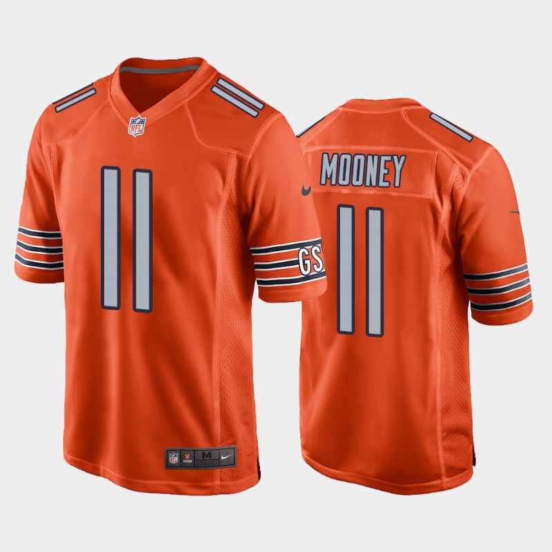 Men Chicago Bears 11 Darnell Mooney orange Nike Vapor Untouchable Limited 2021 NFL Jersey